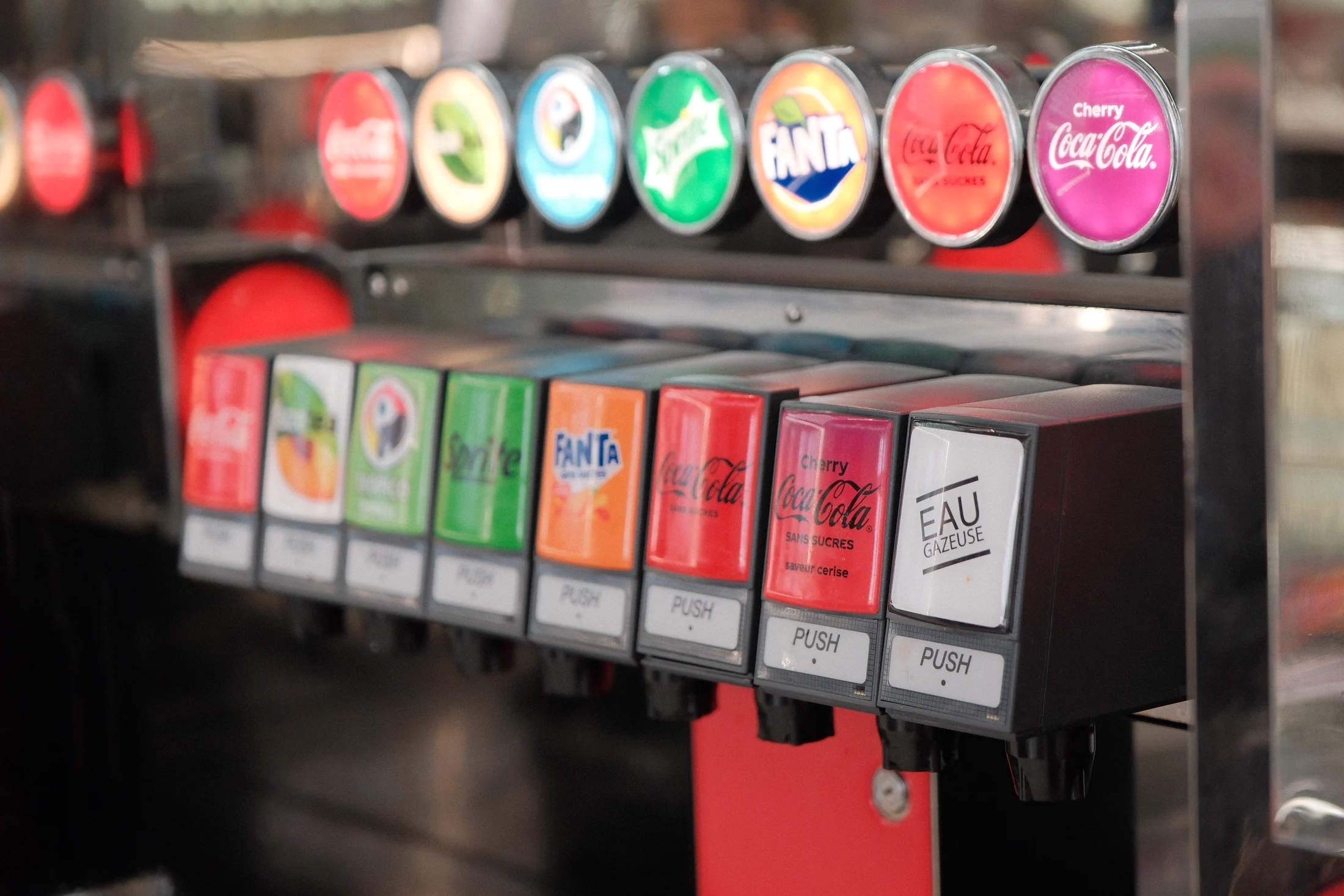 Fontaine de sodas en libre-service